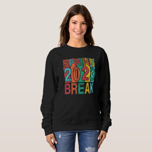 Sweatshirt Spring Break 2023 Senior Student School Trip Flori (Devant entier)