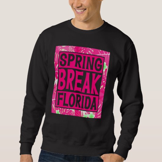 Sweatshirt Spring Break Senior Class Student School Trip Flor (Devant)