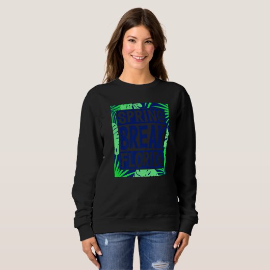 Sweatshirt Spring Break Senior Class Student School Trip Flor (Devant entier)