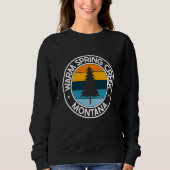 Sweatshirt Spring Creek chaude Montana MT USA City Pride Retr (Devant)