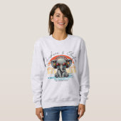 Sweatshirt Spring Sunshine and Ele-fun Retro Beach Getaway (Devant entier)