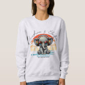 Sweatshirt Spring Sunshine and Ele-fun Retro Beach Getaway (Devant)