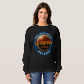 Sweatshirt Springerton Illinois IL Éclipse solaire totale 202 (Devant entier)