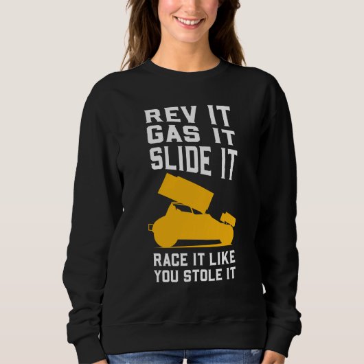 Sweatshirt Sprint Car Racing Gag (Devant)