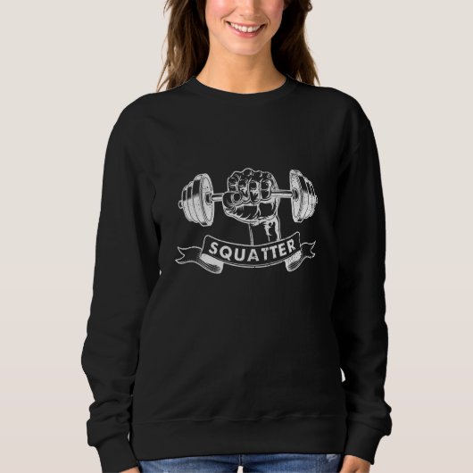 Sweatshirt Sqautter Weightlifting Squats (Devant)