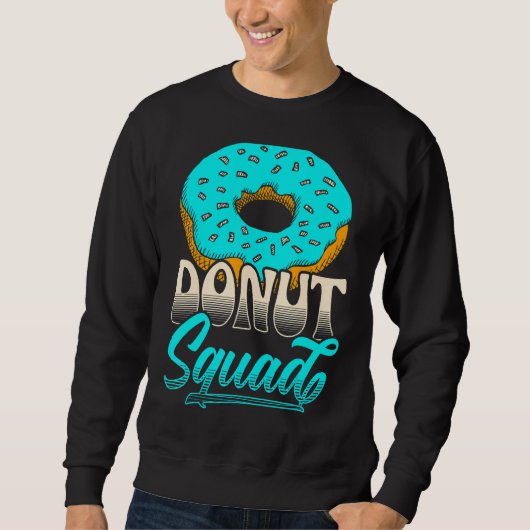 Sweatshirt Squad De Donut Pour Un Donut De Noisette (Devant)