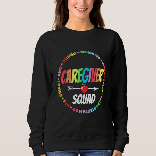 Sweatshirt Squad de soignant fier Semaine d'appréciation des (Devant)