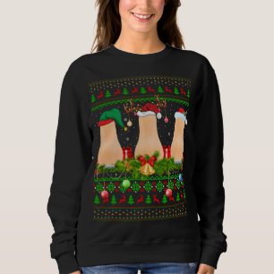 Sweatshirt Squash Fruit Lover Xmas Père Noël Ugly Squash Chri