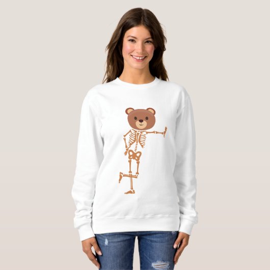 Sweatshirt squelette (Devant entier)