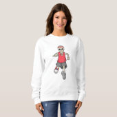 Sweatshirt Squelette à courir avec bandeau (Devant entier)