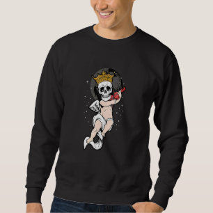 Sweatshirt Squelette Crâne Angel Bébé Triste esthétique Edgy