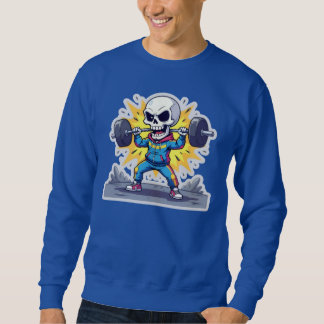 Sweatshirt « Squelette de dessin animé mignon qui fait de la