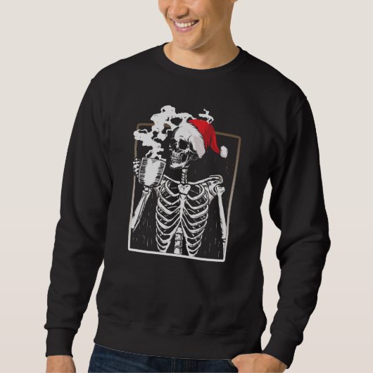 Sweatshirt Squelette de Noël (Devant)