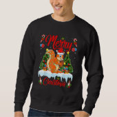 Sweatshirt Squirrel Lights Xmas Tree Santa Squirrel Christmas (Devant)