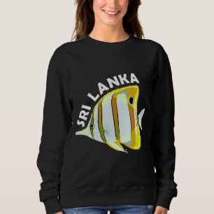 Sweatshirt Sri Lanka Papillons Poisson Tropical Coral Marine