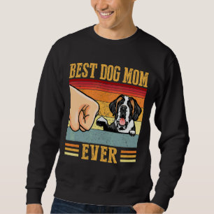 Sweatshirt St Bernard Maman Meilleure maman chien jamais