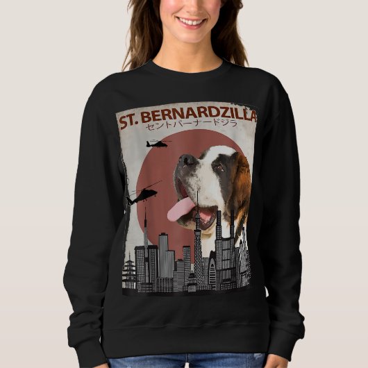 Sweatshirt St. Bernardzilla Funny Saint Bernard Amoureux de l (Devant)