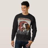 Sweatshirt St. Bernardzilla Funny Saint Bernard Amoureux de l (Devant entier)