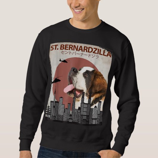 Sweatshirt St. Bernardzilla Funny Saint Bernard Amoureux de l (Devant)