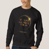 Sweatshirt St Clair Illinois IL Total Solar Eclipse April 8 2 (Devant)