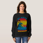 Sweatshirt St Kitts Caribbean Retro Throwback Surf & Beach So (Devant entier)