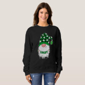 Sweatshirt St Patrick Day Gnome Lucky Casquette Patty Day Buf (Devant entier)