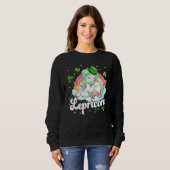 Sweatshirt St Patrick Day Lepricorn Unicorn Leprechaun Kid To (Devant entier)