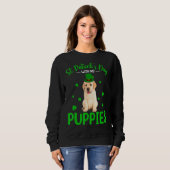Sweatshirt St Patrick S Day Avec Mes Chiots St Patrick Leprec (Devant entier)