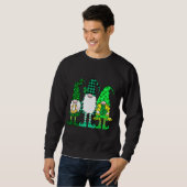 Sweatshirt St patrick Trois Gnomes Lucky Irish Gnomes (Devant entier)
