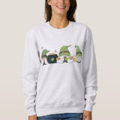 Sweatshirt St. Patrick's Cute Day Gnomes (Devant)