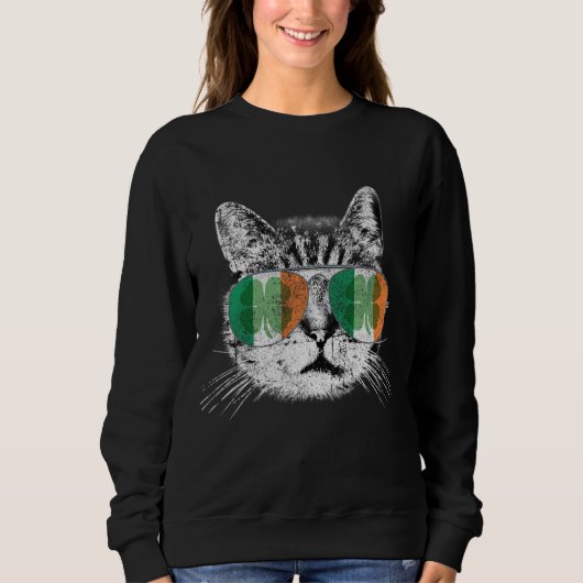 Sweatshirt St Patrick's Day Chat Tricks Irish Saint Catty's S (Devant)