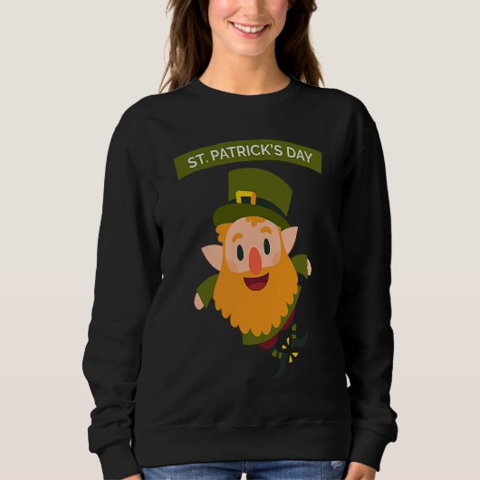 Sweatshirt St Patrick's Day Fun Beer Drink Party Dublin Irlan (Devant)