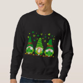 Sweatshirt St. Patrick's Day Girl Gnomes with Bows and Clover (Devant)