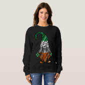 Sweatshirt St Patrick's Day Gnome Long Legge Gnomes Irish Gr (Devant entier)