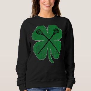 Sweatshirt St Patrick's Day Green Shamrock crosse Irish Men