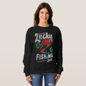 Sweatshirt St. Patrick's Day Irish C'est ma chance de pêche (Devant entier)