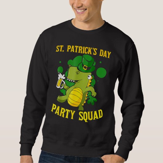 Sweatshirt St Patrick's Day Party Squad Ireland Green St Patr (Devant)