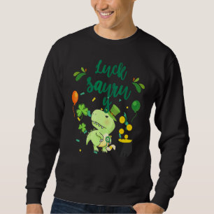 Sweatshirt St Patricku2019s Rex Lucky Saurus Dinosaur St Pat