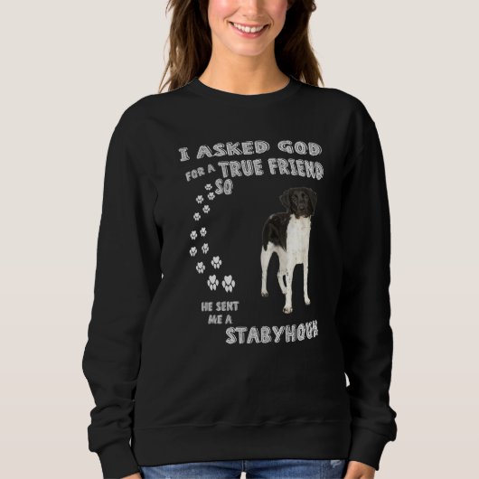 Sweatshirt Stabijhoun Papa Stabij Cute Stabyhoun (Devant)
