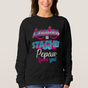 Sweatshirt Staches ou Lashes Pepaw t'aime le plus Révélation 