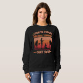 Sweatshirt Stand Up Paddle Zombies Can't Swim Sup Board (Devant entier)