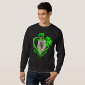 Sweatshirt Standard Poodle Dog St Patricks Day Lover Irish Sh (Devant entier)