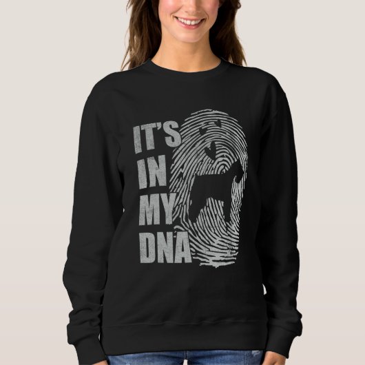 Sweatshirt Standard Schnauzer DNA Dog Mom Dad Dog (Devant)