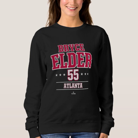 Sweatshirt Star de baseball Bryce Elder Atlanta MLBPA (Devant)