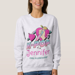 Sweatshirt Star de la musique coréenne K-Pop tenue de soirée