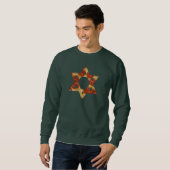 Sweatshirt star de la pizza de david (Devant entier)