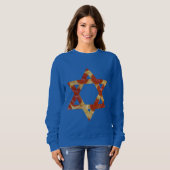 Sweatshirt star de la pizza de david (Devant entier)