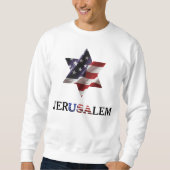 Sweatshirt Star of David USA, jerUSAlem Israël Palestine War (Devant)