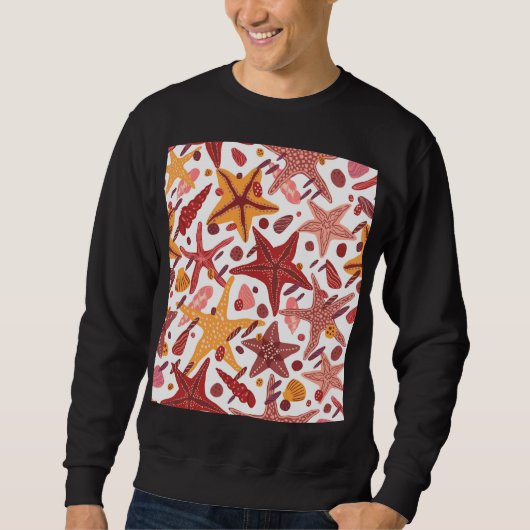 Sweatshirt Starfish Shells : Motif scandinave (Devant)