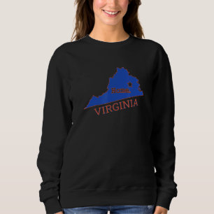 Sweatshirt State Of Virginia Accueil Amour Va Souvenir Local